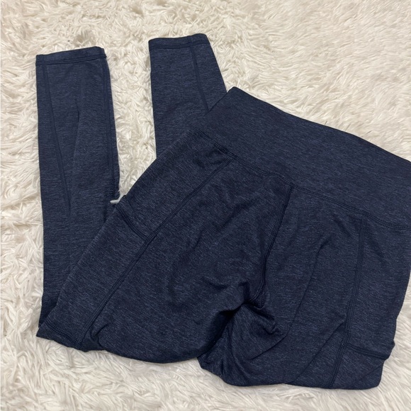 Aerie Blue Leggings with High-Rise Waistband and Stretchy Fit - Picture 4 of 4